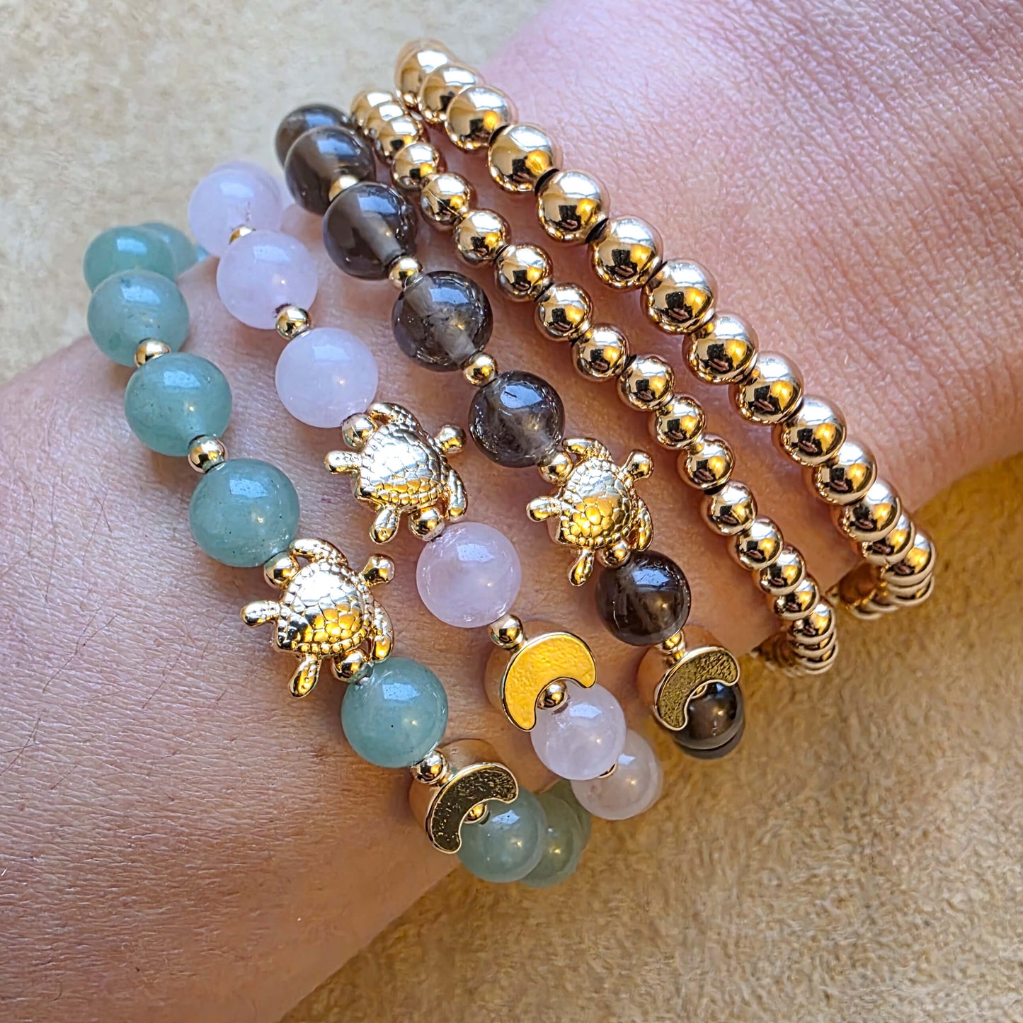 Worm Moon Bracelet | Green Aventurine