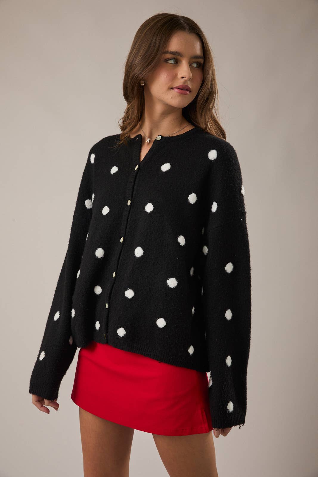 Harbor Dot Sweater Cardigan