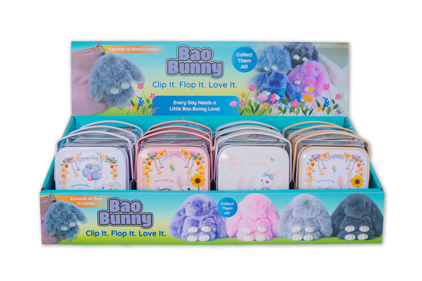 Bao Bunny™ Furry Kawaii Plush Keychain Mystery Tin | PDQ