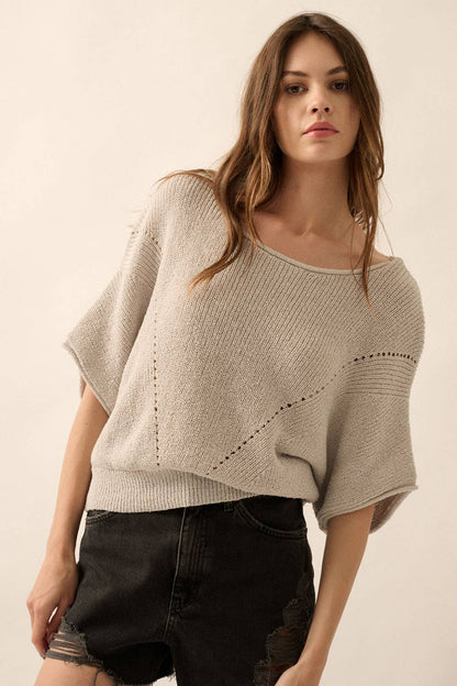 The Willow Pointelle Sweater