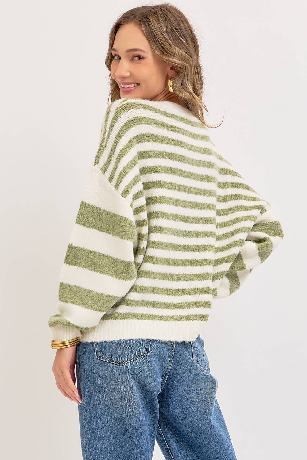 The Coziest Striped Sweater