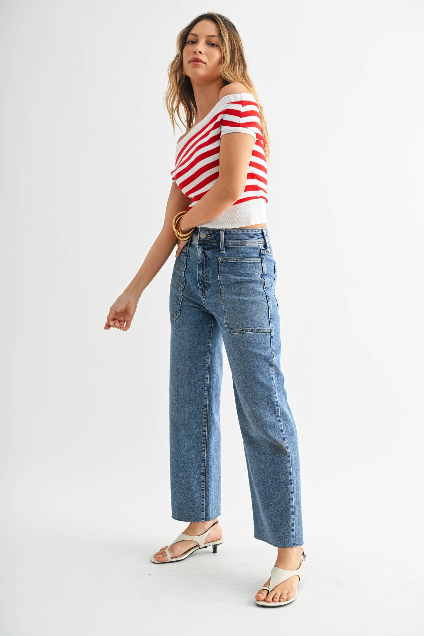 Utility Wide Leg Jeans