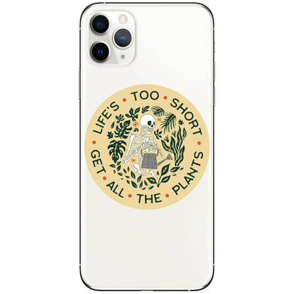 Life’s Too Short Skeleton Sticker