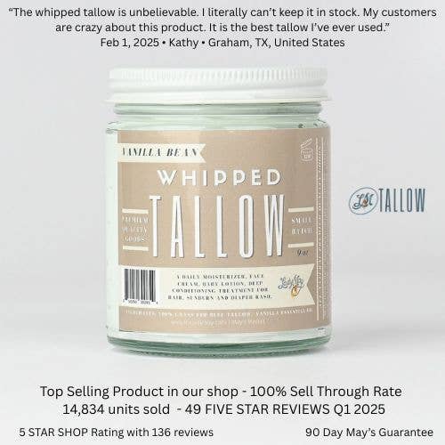 Vanilla Whipped Tallow Moisturizer