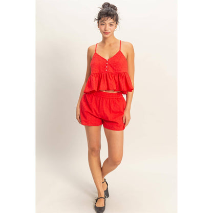 Meadow Eyelet Shorts