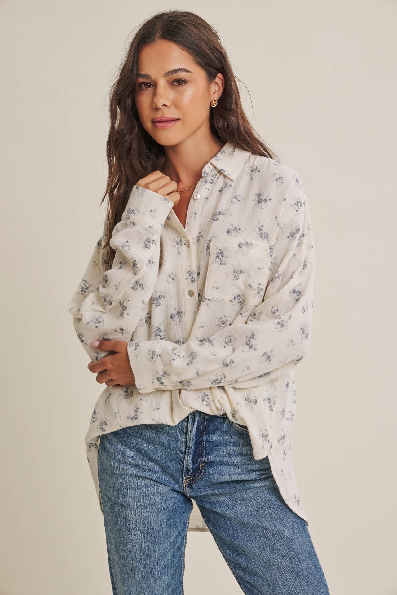 Soft Wind Floral Top