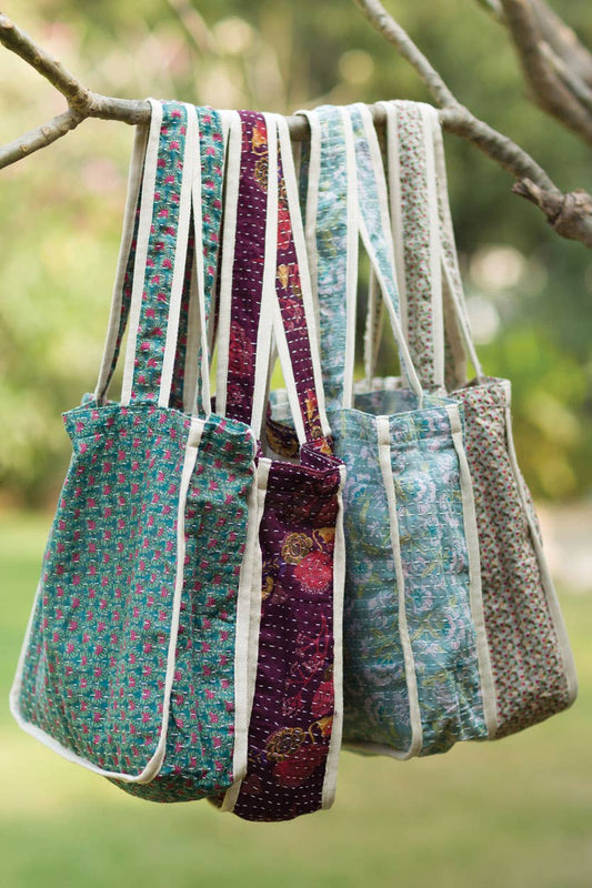 Kantha Reuseable Market Bags
