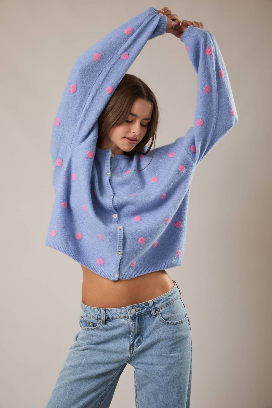 Harbor Dot Sweater Cardigan