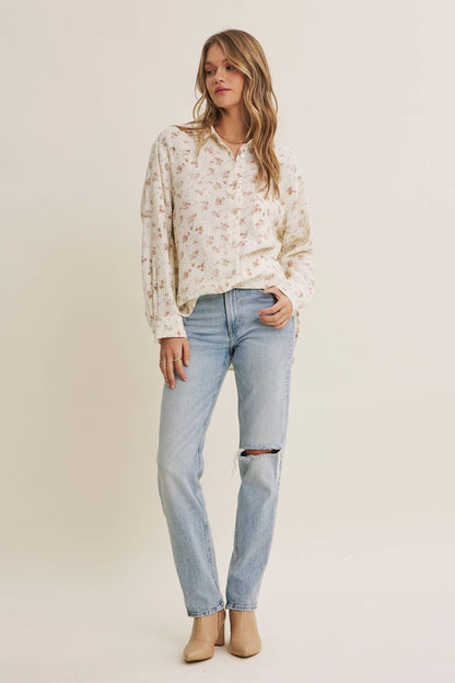 Soft Wind Floral Top