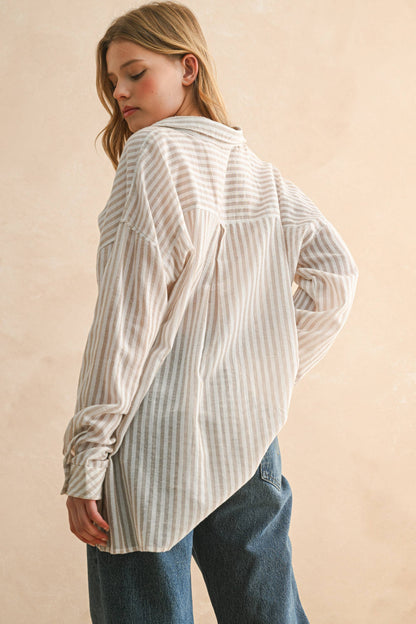 Timeless Striped Button Down Shirt