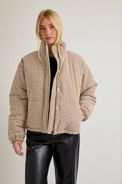 Hadley Gingham Puffer Jacket
