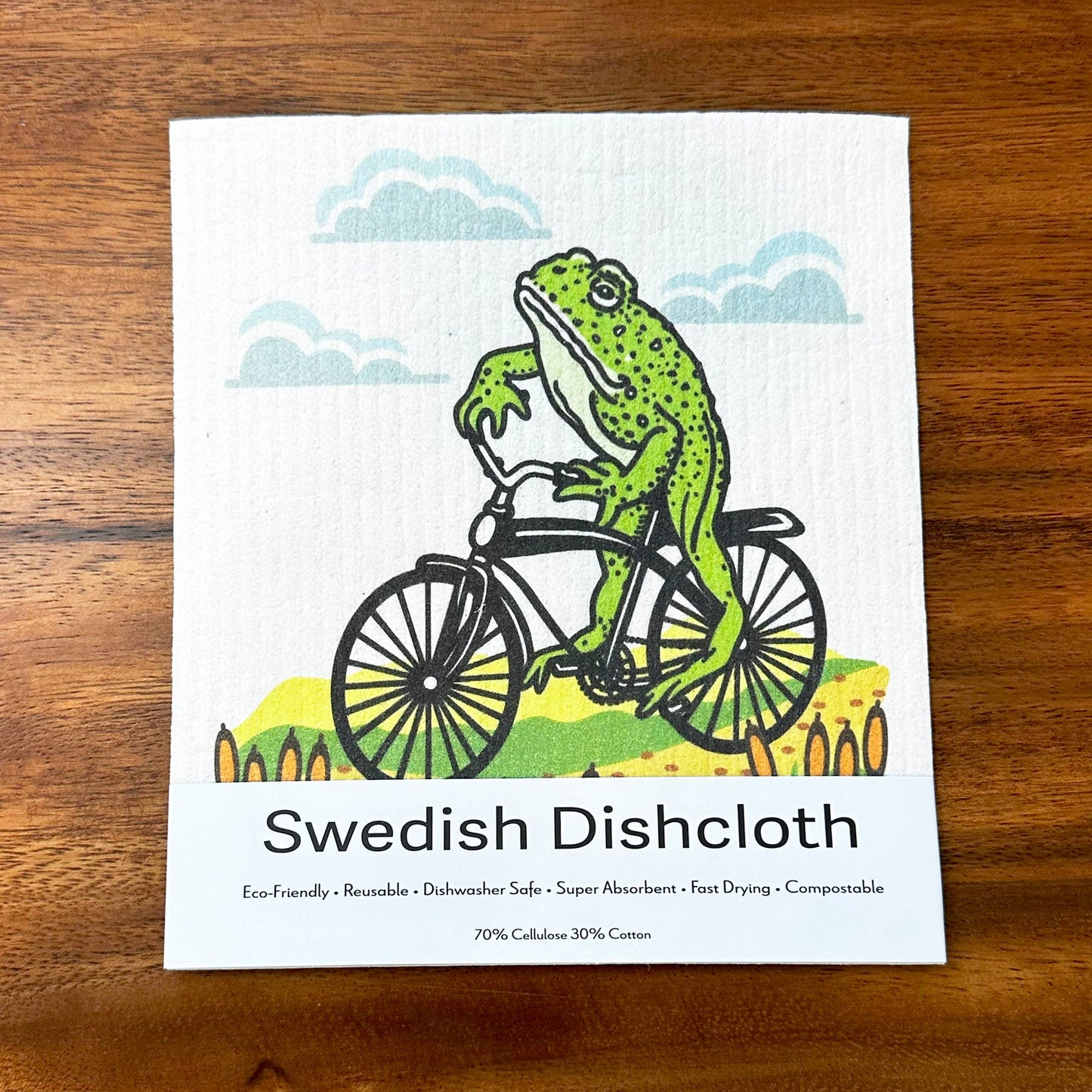 Cute Frog Swedish Dishcloth