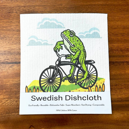 Cute Frog Swedish Dishcloth
