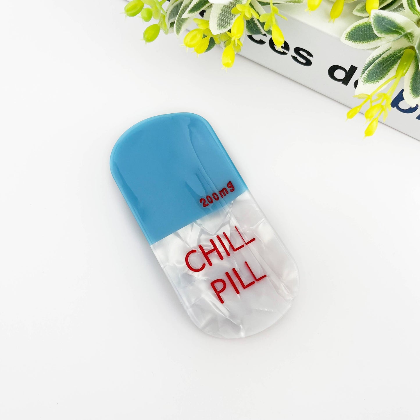 Acetate Pill Hair Clips