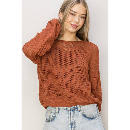 Coastal Mesh Sweater