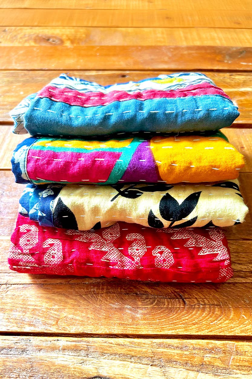 Kantha Kitchen Tea Towels - Set of 2