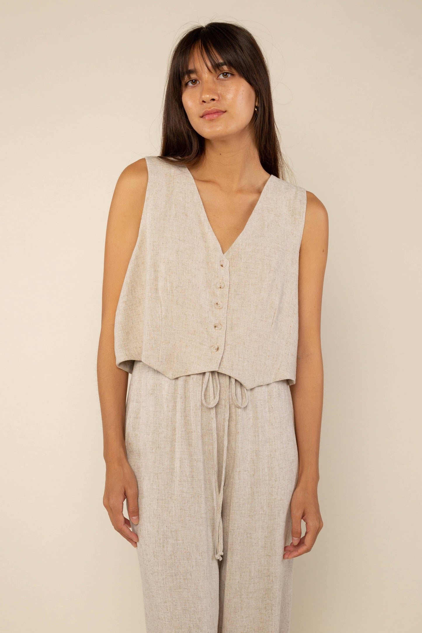 Cove Linen Vest