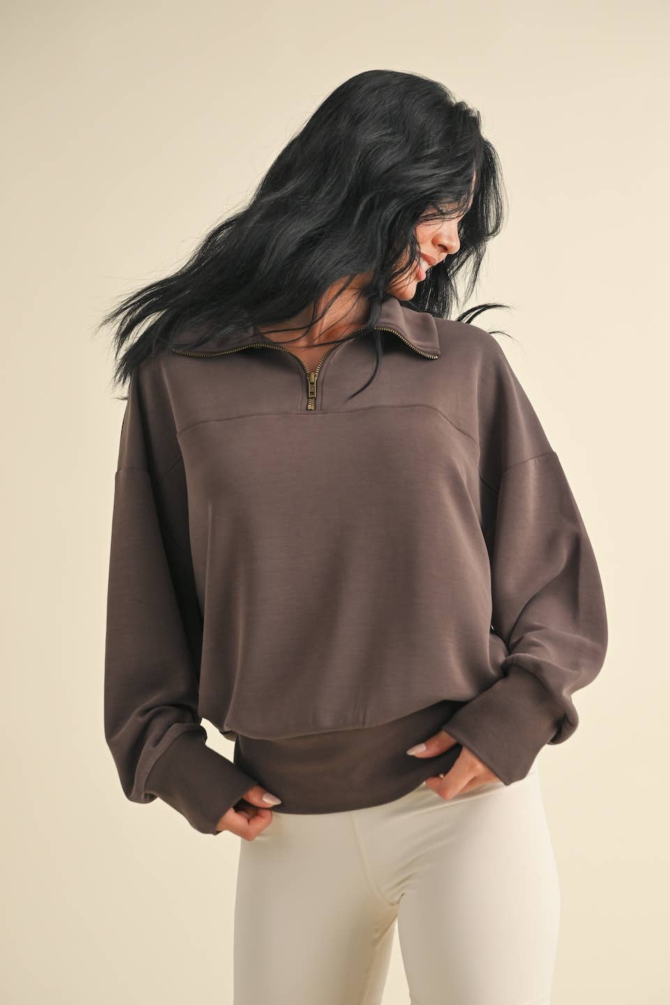 Super Soft Air Scuba Oversized Half Zip