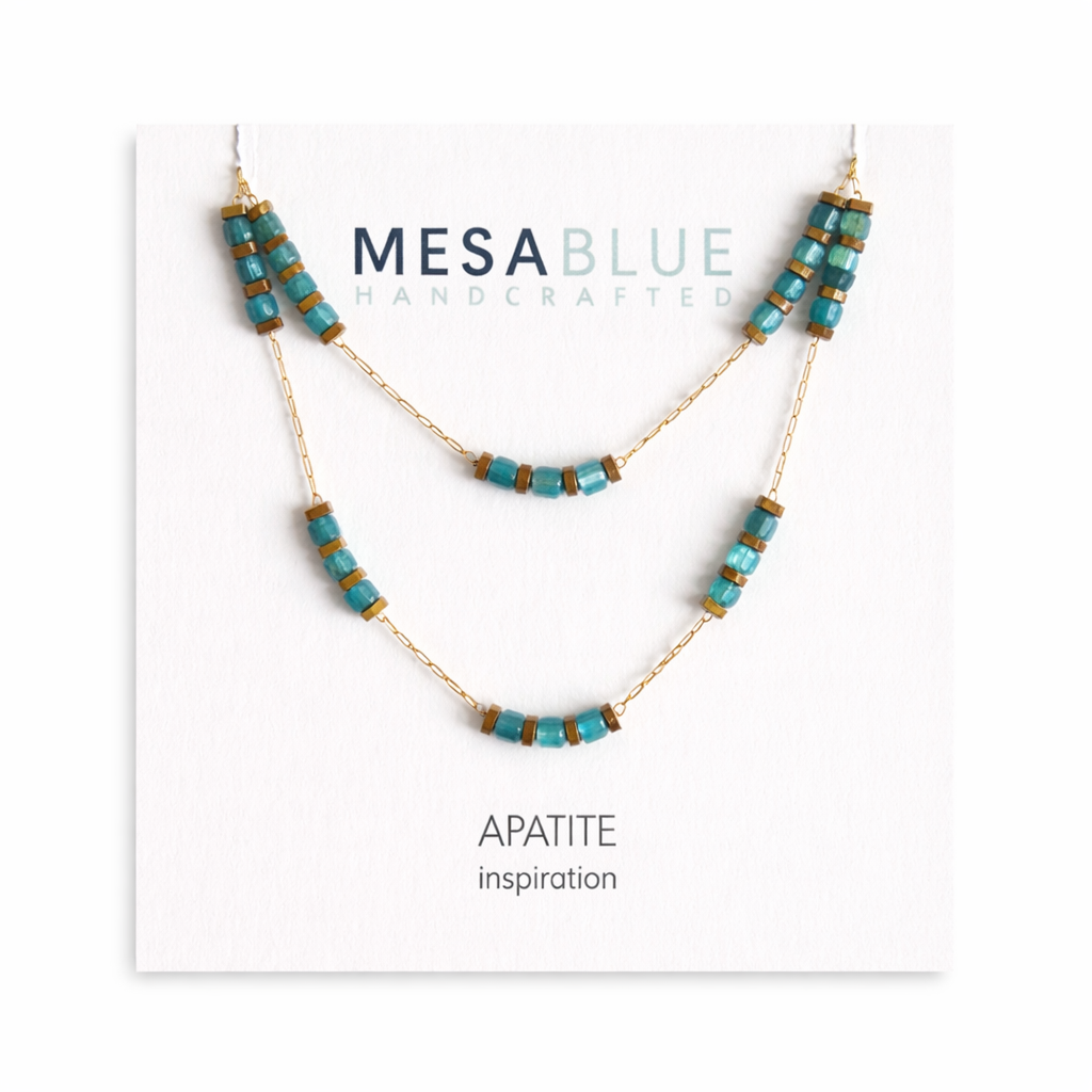 Sq. Gemstone Necklace