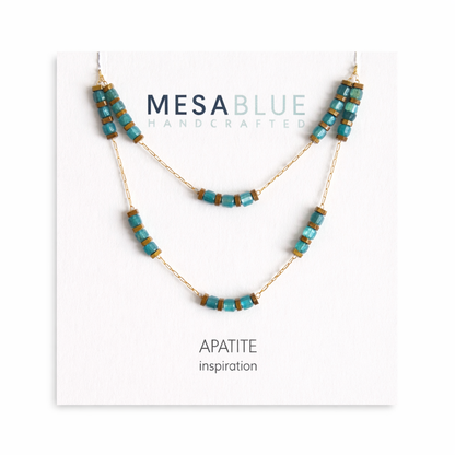 Sq. Gemstone Necklace