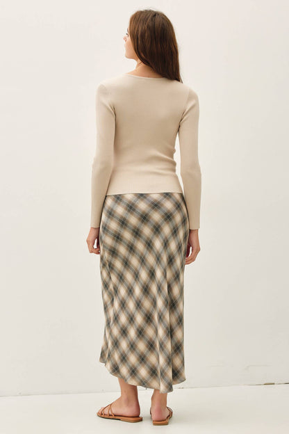 Essential Ribbed Button Up Top