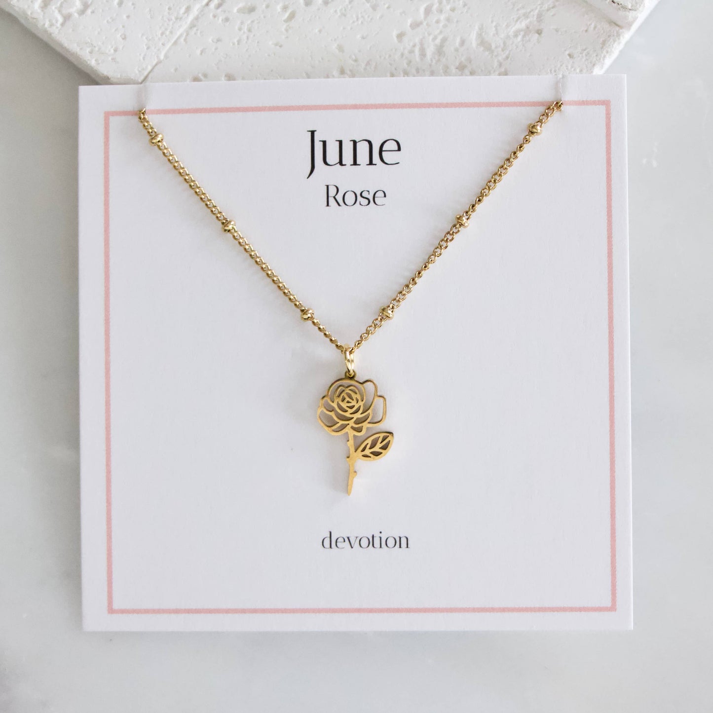 Birth Flower Necklaces - Waterproof