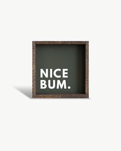 Nice Bum Framed Bathroom Print – Funny Bathroom Wall Art