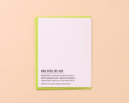 Letterpress Birthday Gull Card