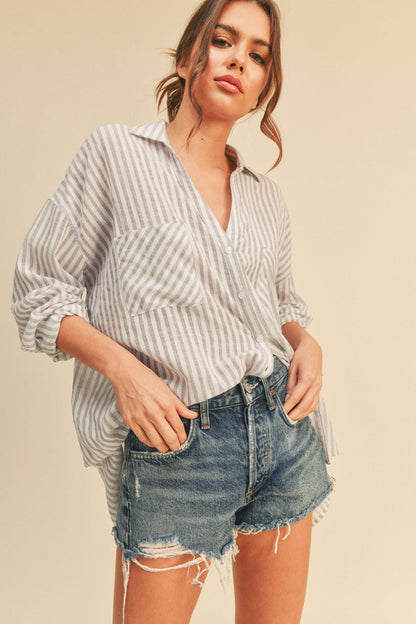Timeless Striped Button Down Shirt