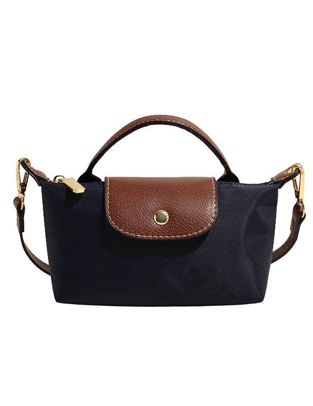 Simple Color Block Crossbody Bag