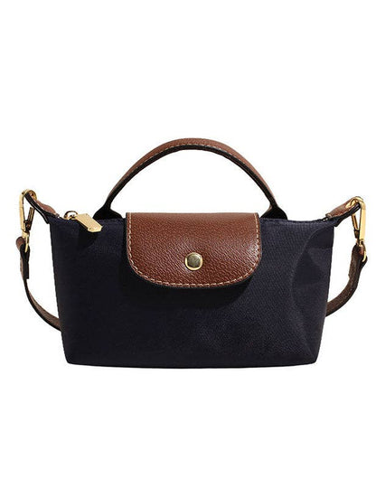 Simple Color Block Crossbody Bag