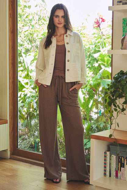 Effortless Striped Linen Pant