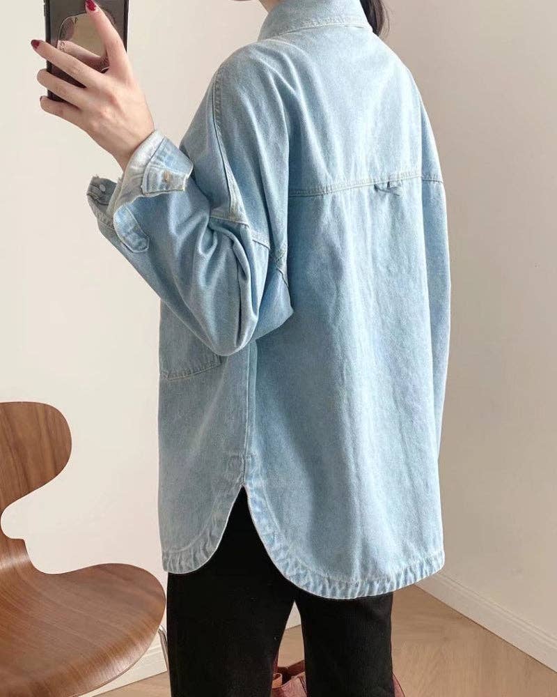 Oversized Jean Shacket