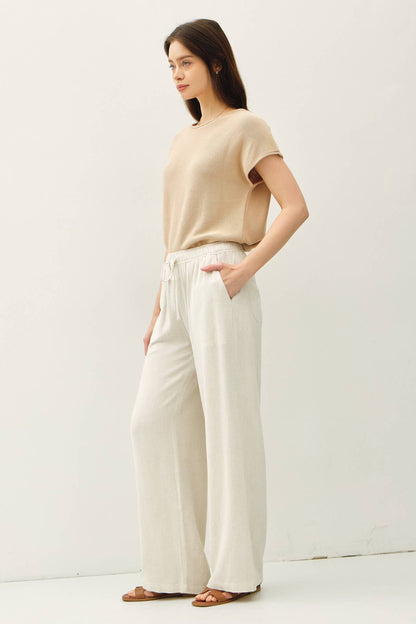 Effortless Striped Linen Pant
