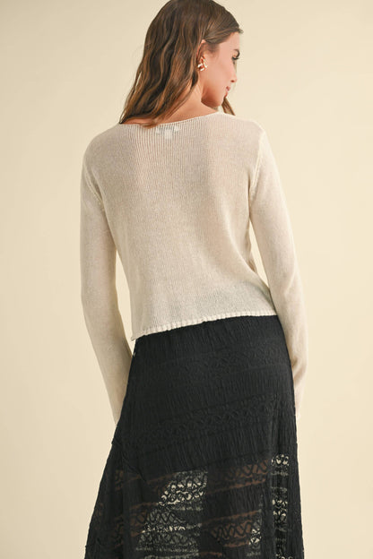 Lightweight Button Down Cardi