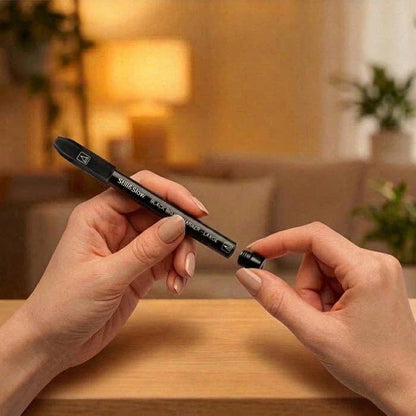 6-Piece Refillable Black Markers