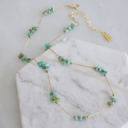 Nugget Gemstone Necklace