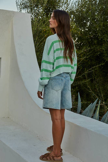 Harbor Stripe Knit Pullover