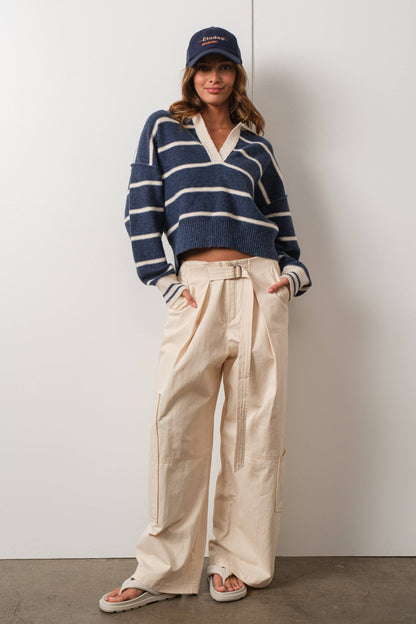 Coastal Prep Striped Sweater
