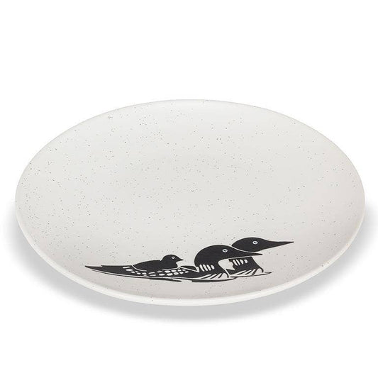 Small Plate with Loons