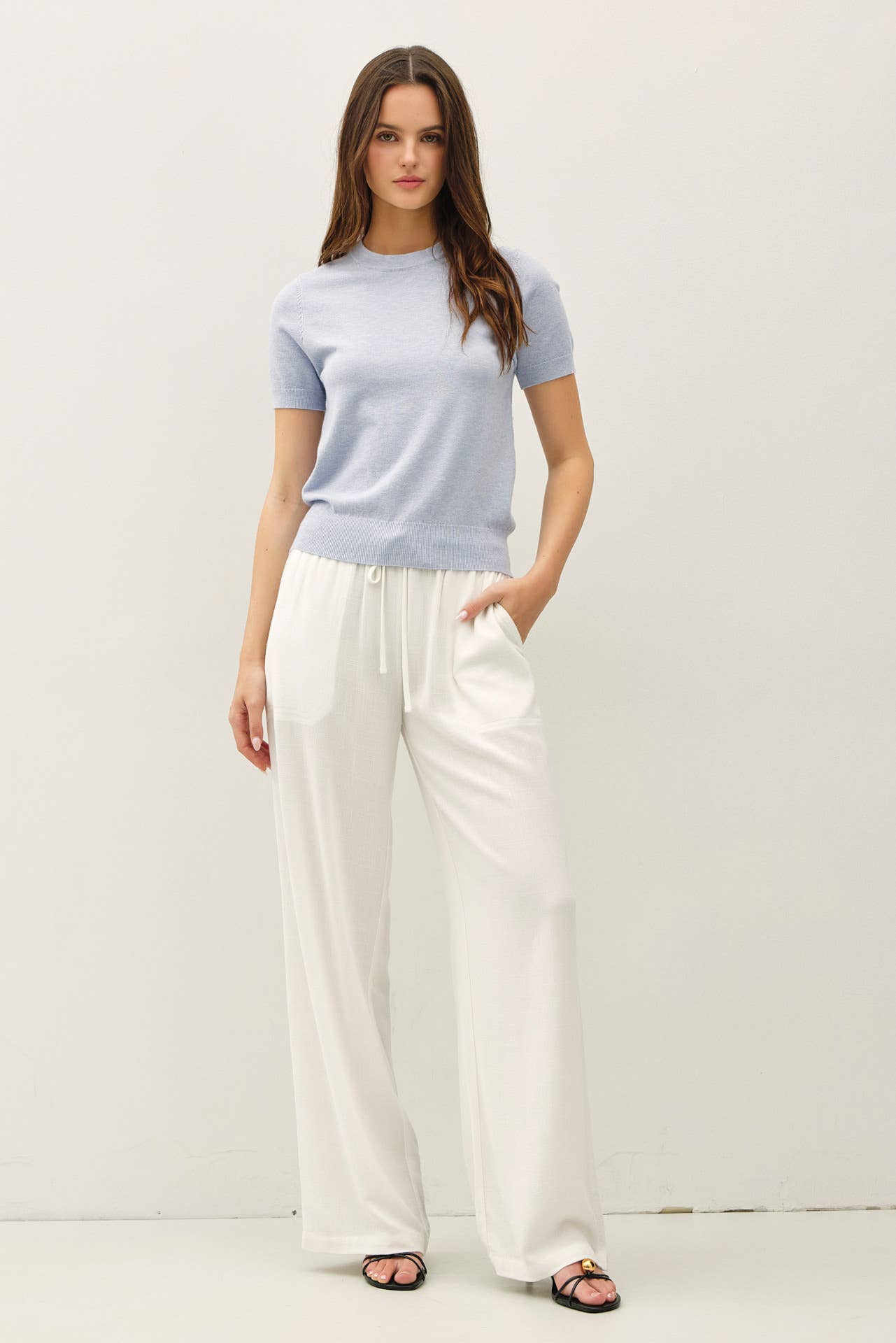 Effortless Striped Linen Pant