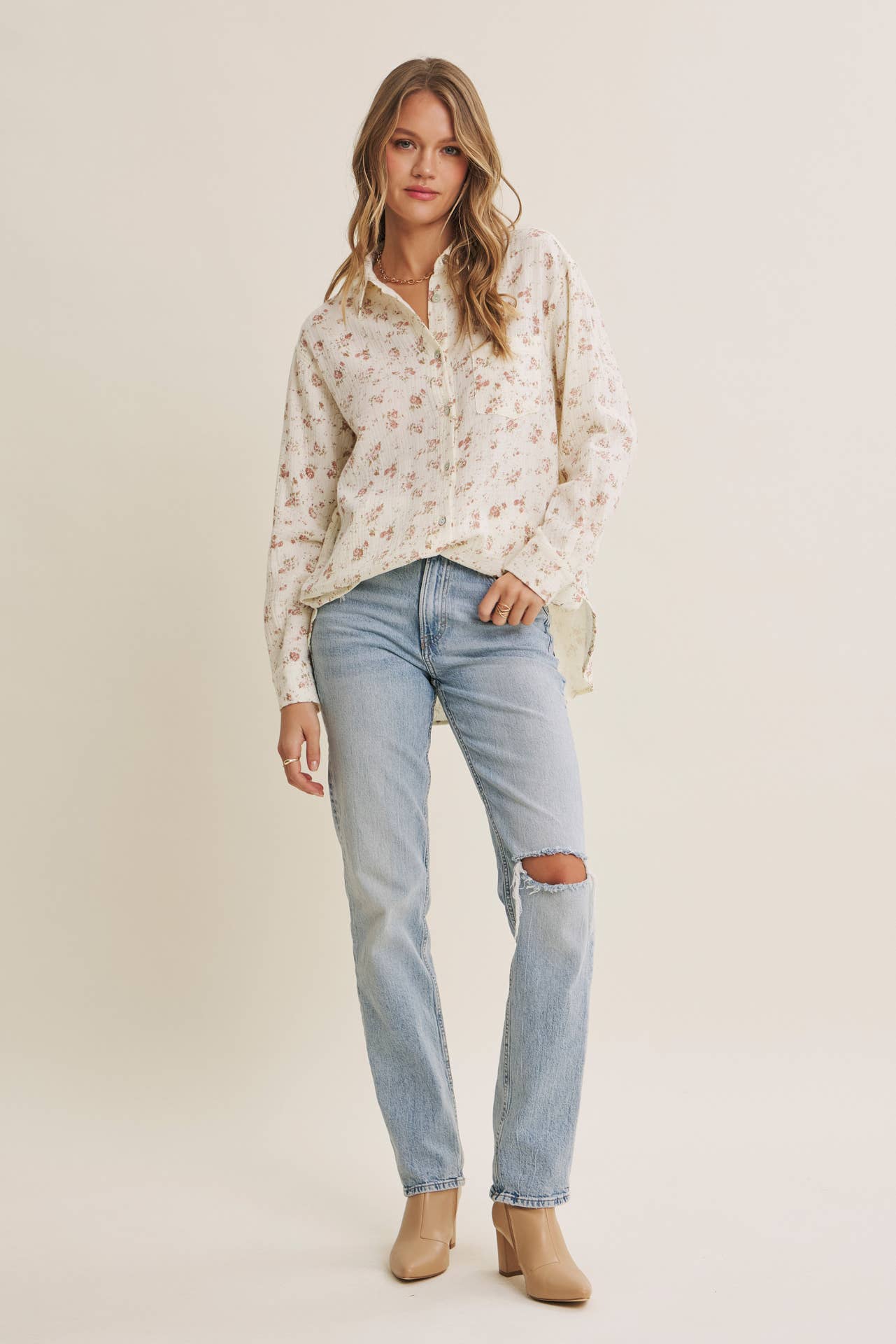 Soft Wind Floral Top