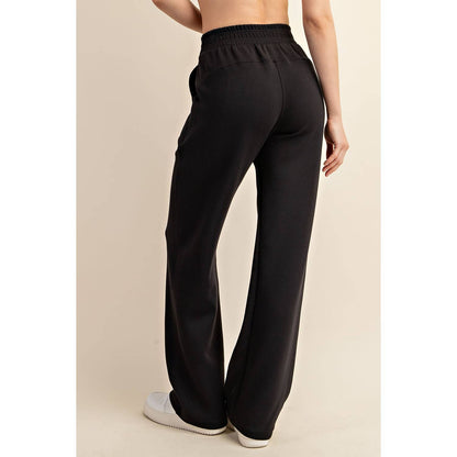 MODAL POLY SPAN SCUBA STRAIGHT PANT