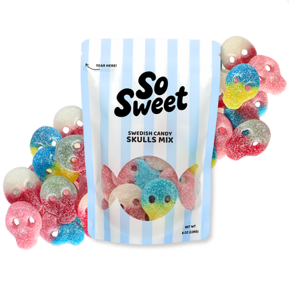Swedish Candy Skulls Mix (8 oz)