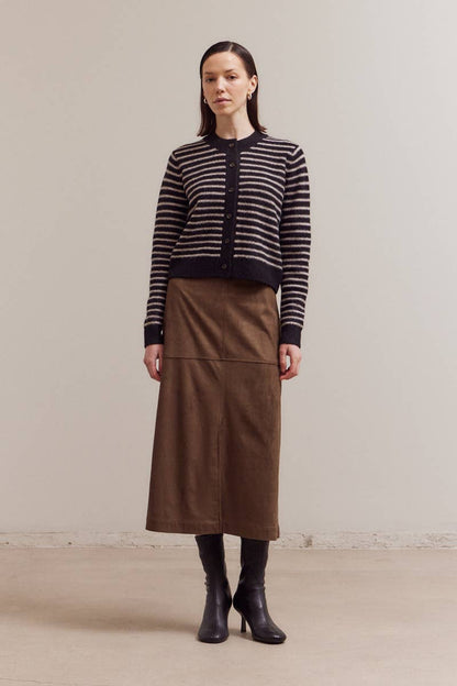 Essential Striped Button Up Cardi