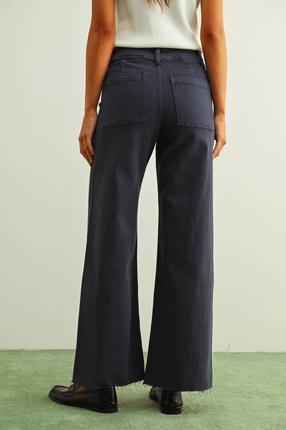 Stone Wide Leg Denim Pants
