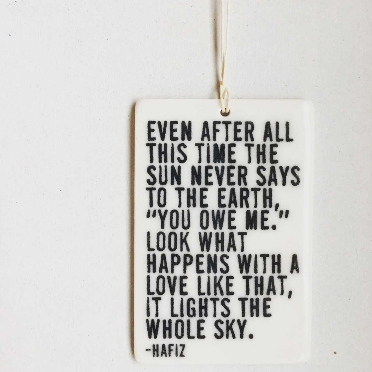 "Even After All" Ceramic Wall Tag