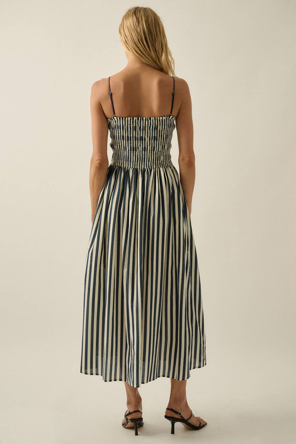 Harbor Stripe Midi Dress