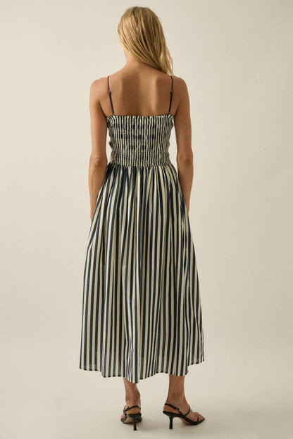 Harbor Stripe Midi Dress