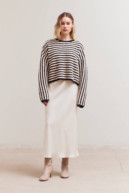 Striped Casual Knit Sweater